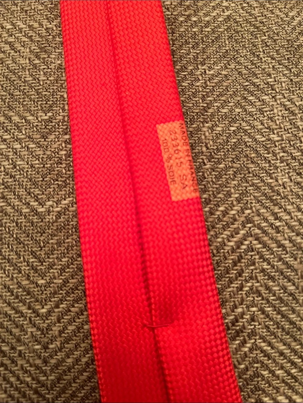 Hermes La Maison red knit